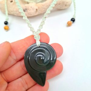 RAINBOW OBSIDIAN ogrlica s Palo santo - Spirala srca